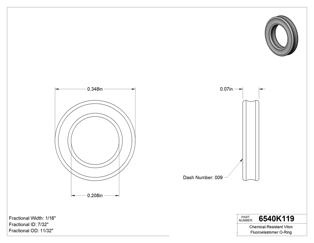 Technical drawing - 6540K119